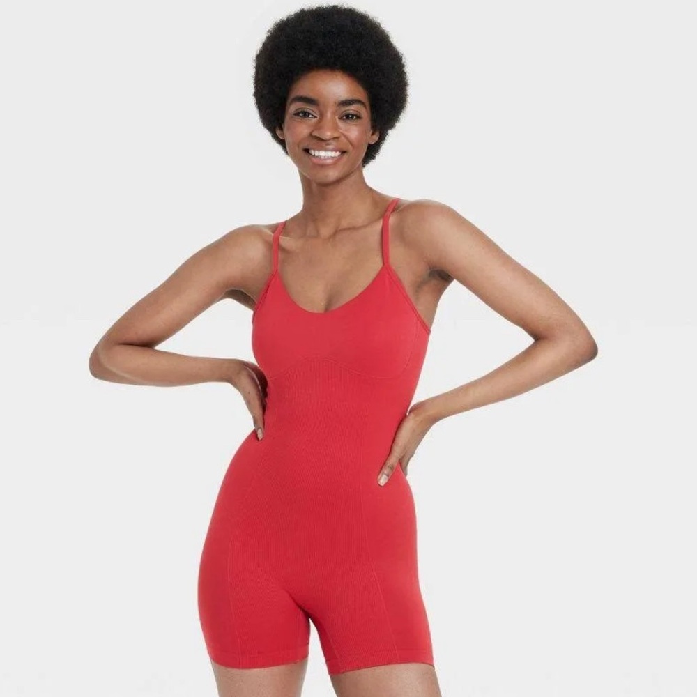 Colsie 1X Red Sleeveless Bodysuit NWT